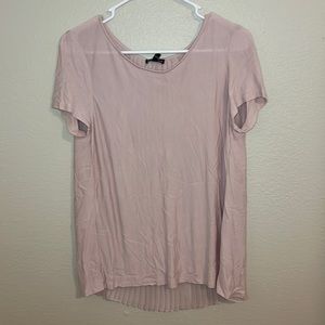 EXPRESS Baby Pink Short Sleeve Blouse